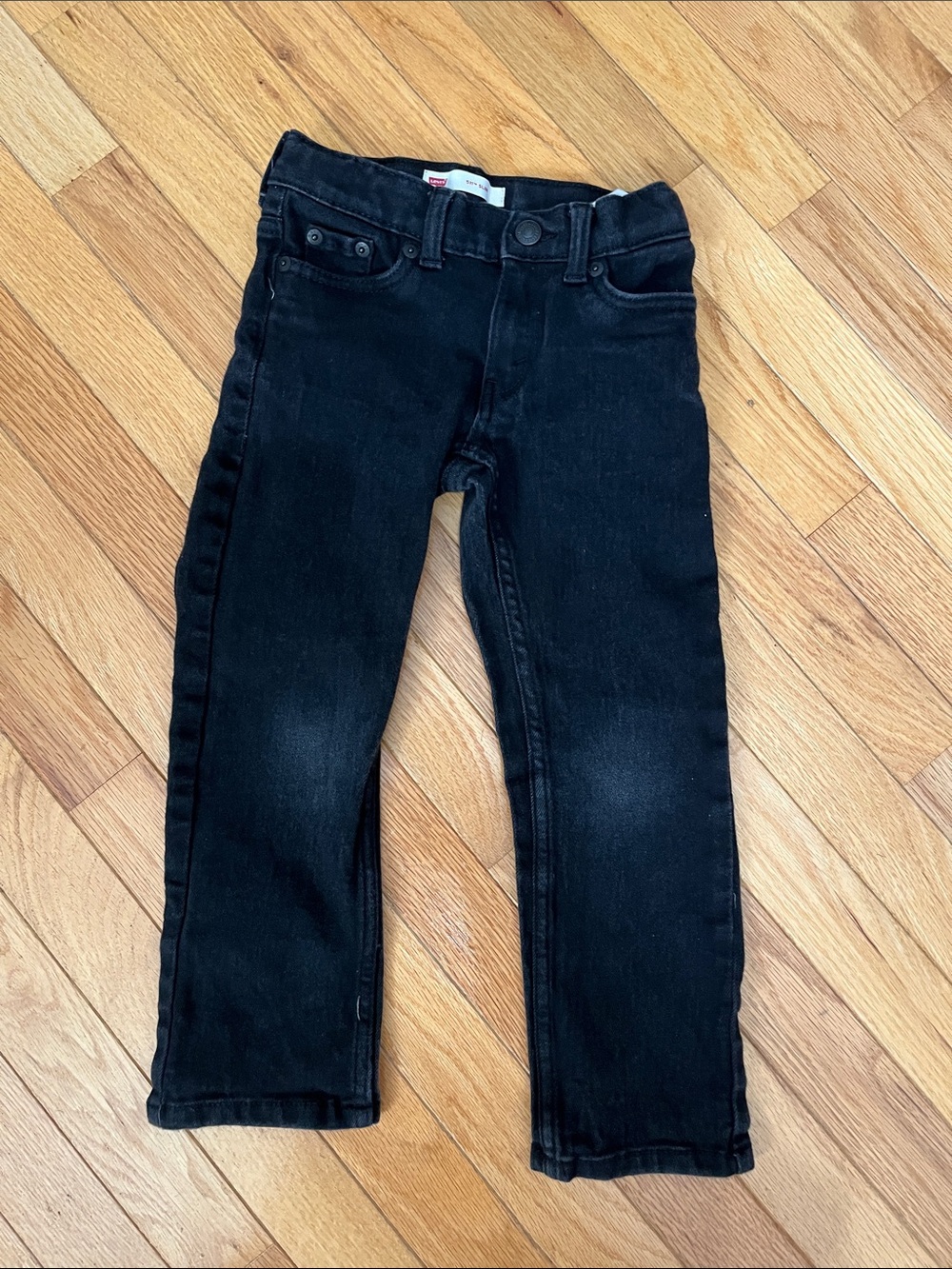 Kids Levi’s Black Stretch Denim Jeans